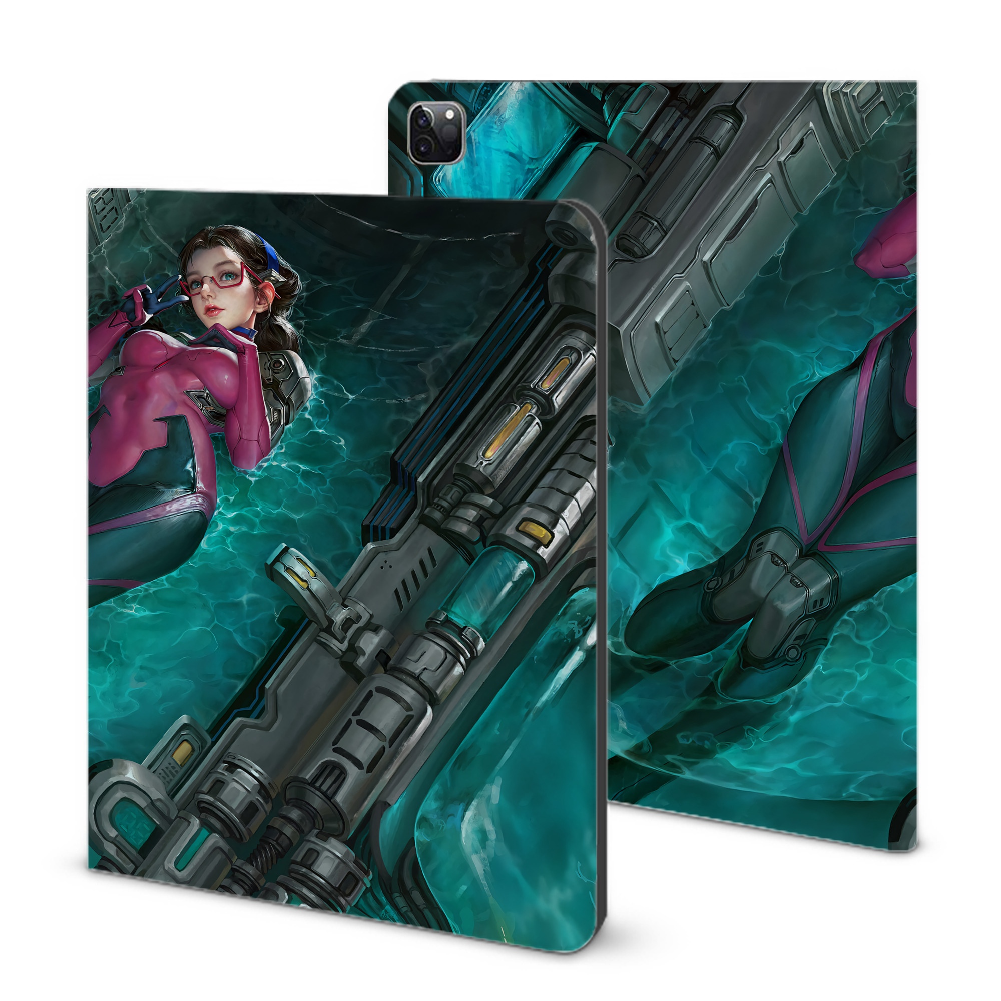（画像用） EVA 新世紀エヴァンゲリオン IPad ケース ブック型 PUレザー TPU 耐衝撃 軽量 薄型 ペン収納なし 全面保護 IPad 各モデル対応